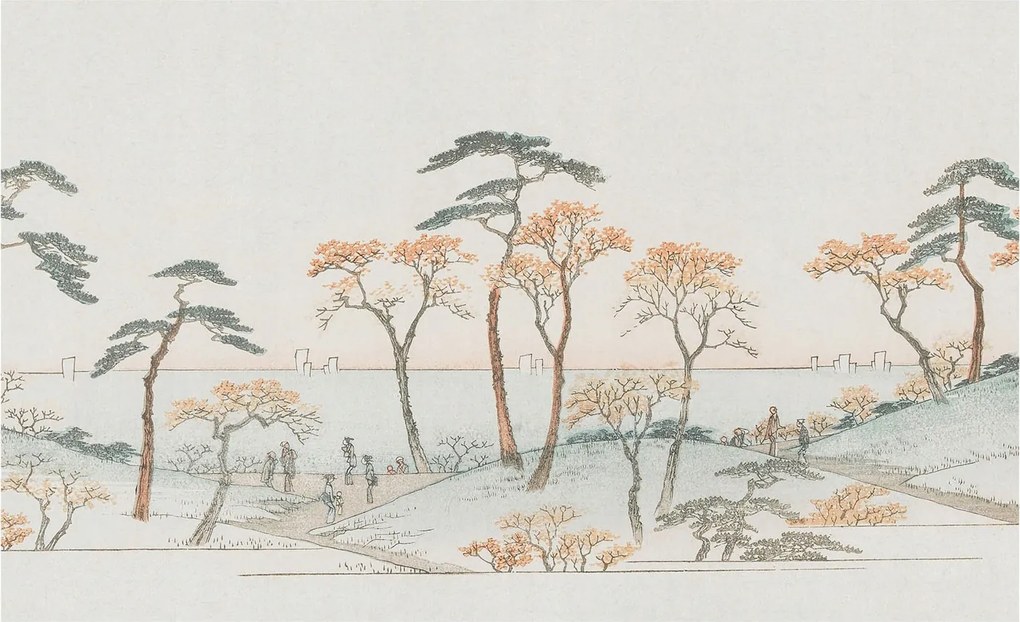 Fotótapéta Flizelin Fali Szett Csendes táj 416x254 ragasztóval