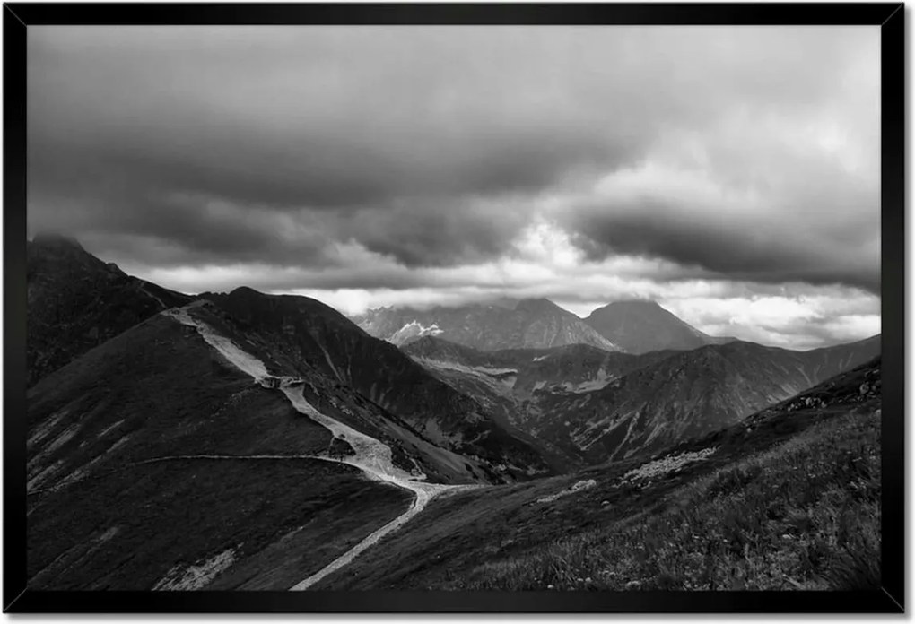 Poszterek keretben 60x40 Tátra Lengyel hegyek Kilátás