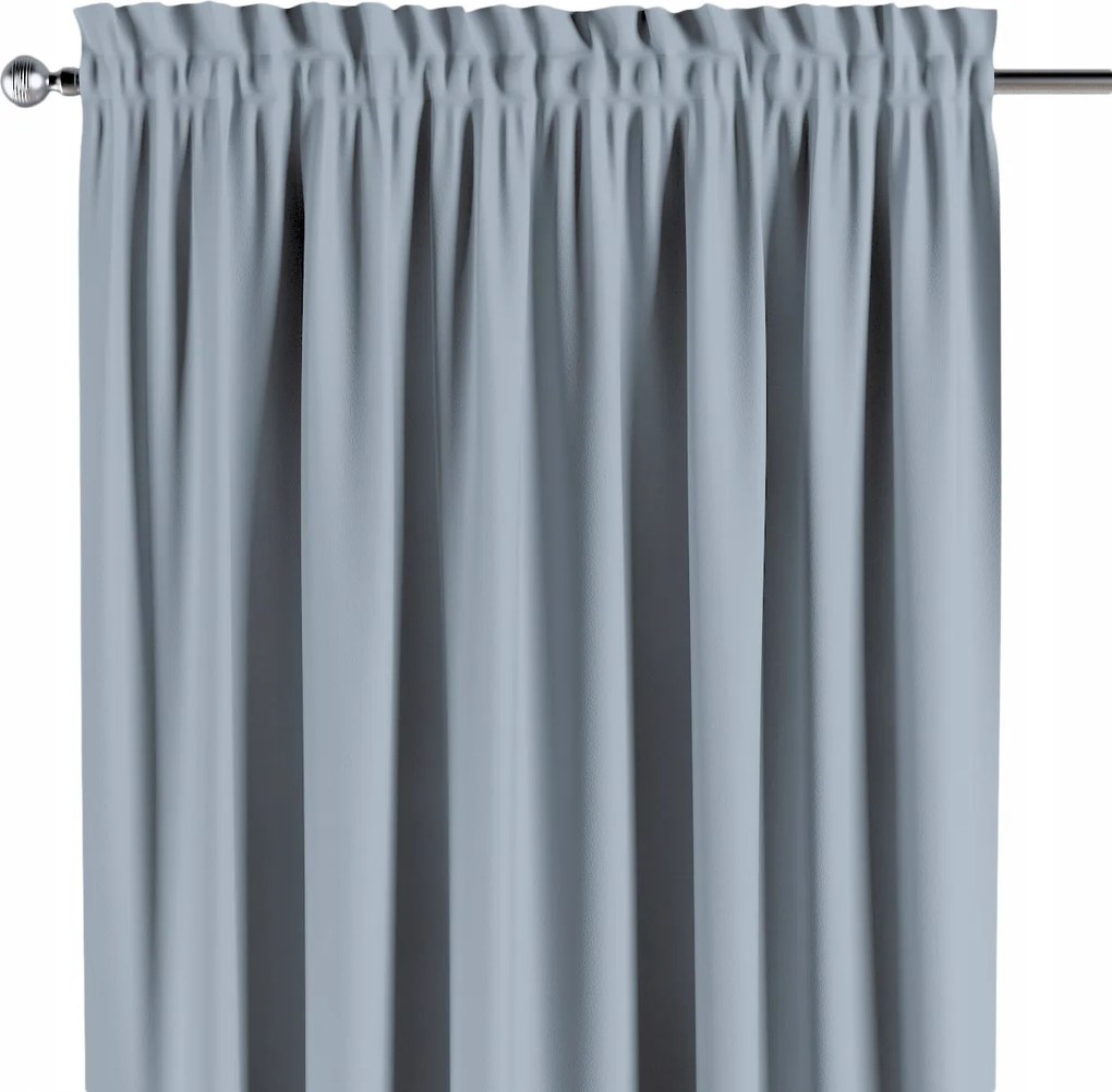 Csatornafüggöny frufruval 1 db 130x260cm szürke