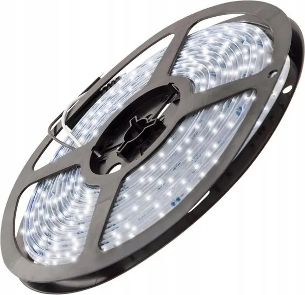 Led szalag 12V IP65 szilikon 48W b.hideg 6000K 8mm diódák 3528 tekercs 5m