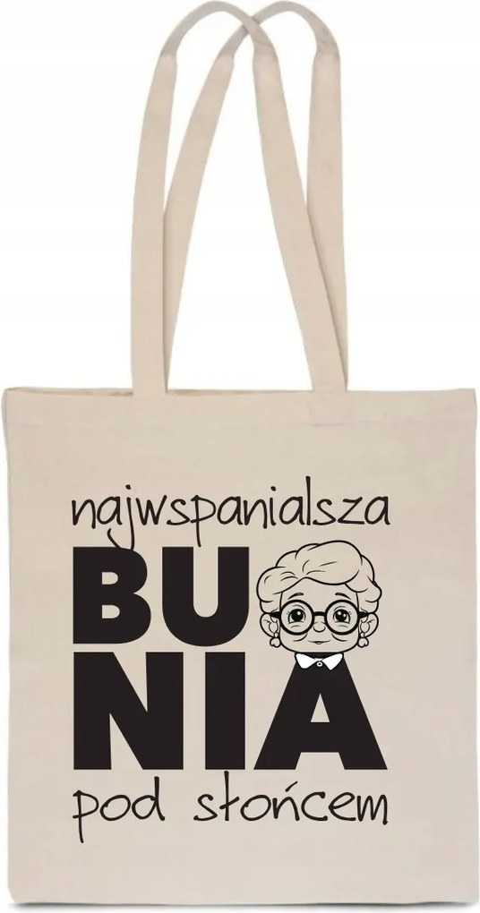 Öko Táska Pamut ekrü ajándék A Legcsodálatosabb Nagymama Nap TT_405