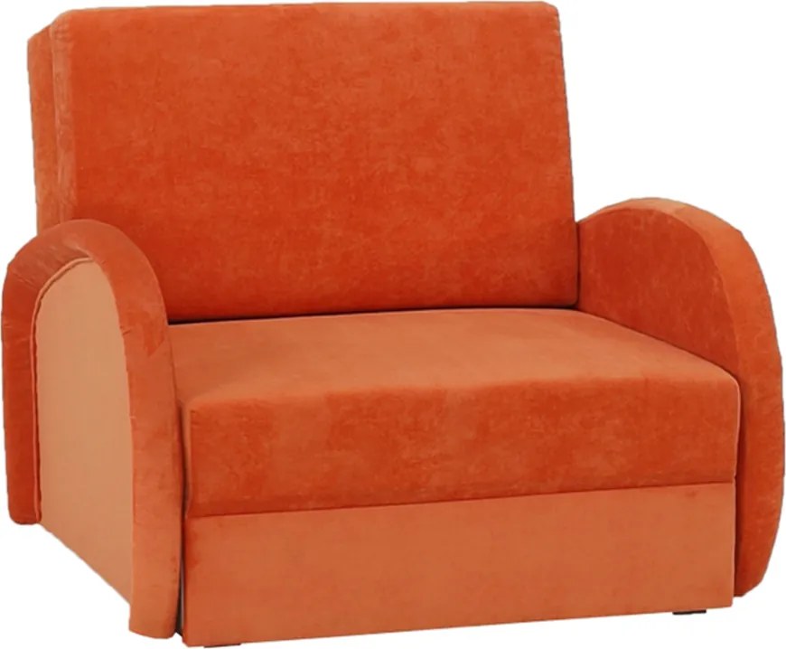 Széthúzható fotel, narancssárga, MILI 1