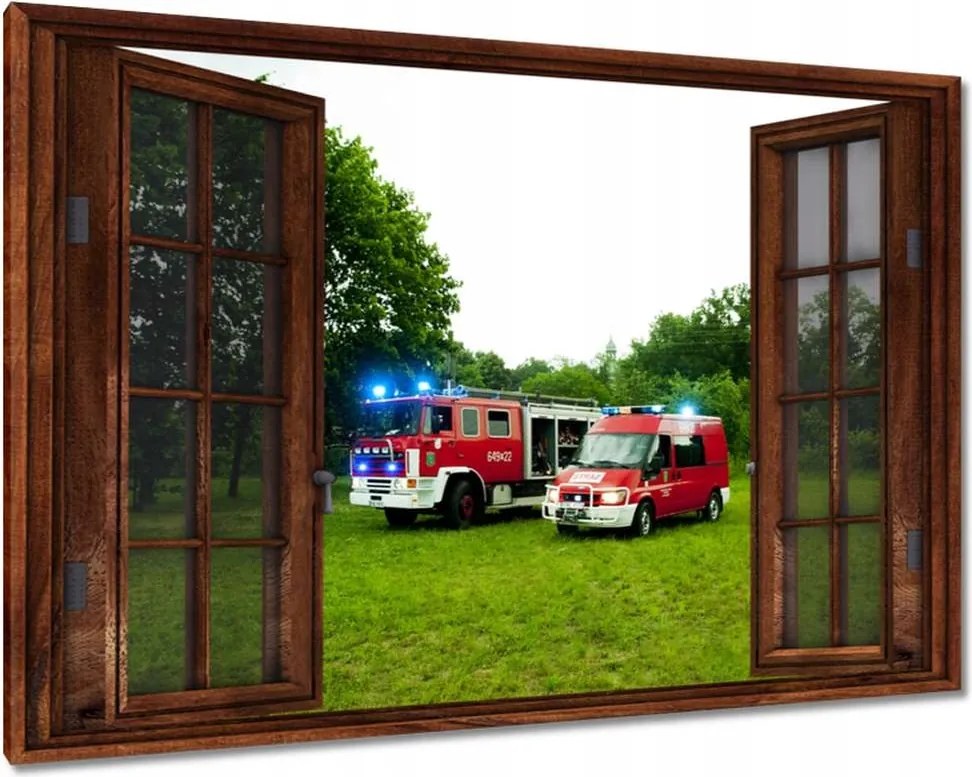 Vászonkép 90x60 Tűzoltóság