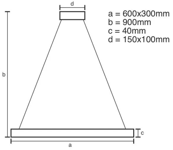 LED állítható fényerejű csillár kábellel LED/40W/230V 3000-6500K + DO
