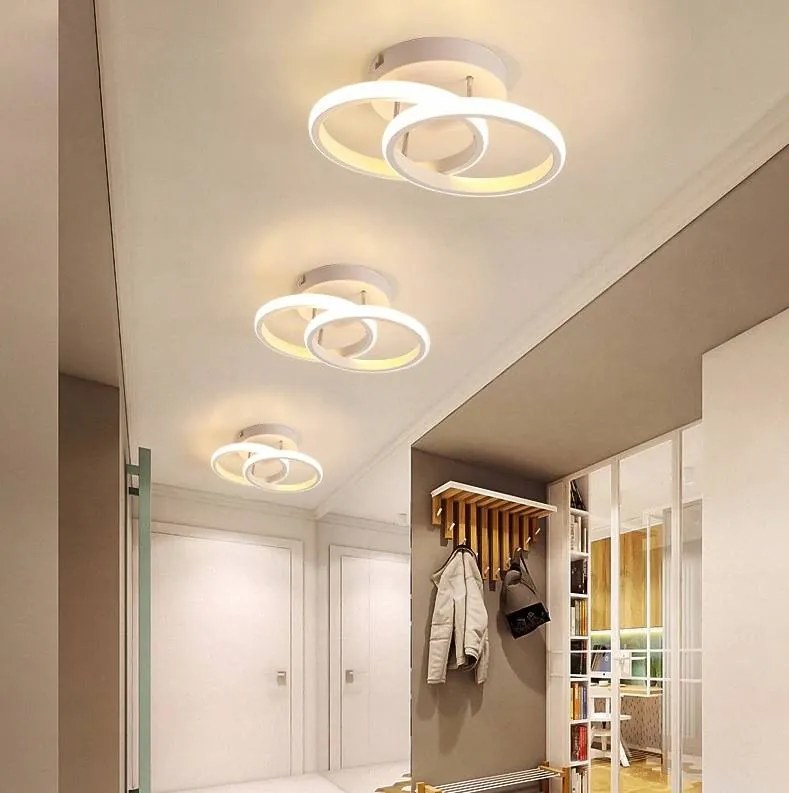 DOMENOLED 307 OKREGI Modern LED Mennyezeti Lámpa Fehér LED IP20
