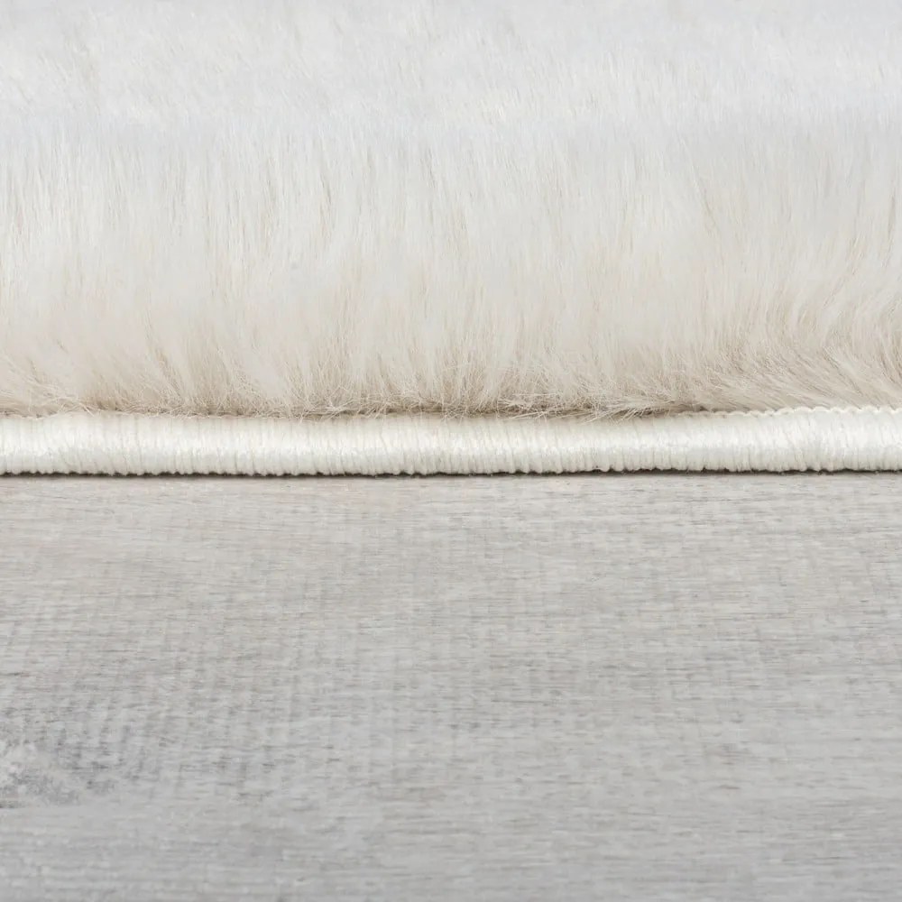 Fehér szintetikus szőrme szőnyeg 200x290 cm Ivy Luxury Fur – Flair Rugs