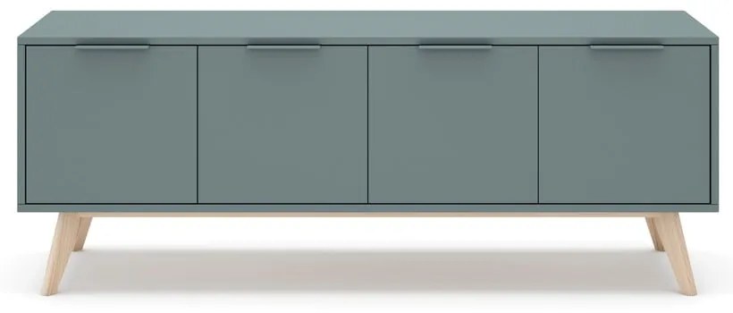 Szürkészöld TV-állvány 140x53x40 cm Pisco – Marckeric