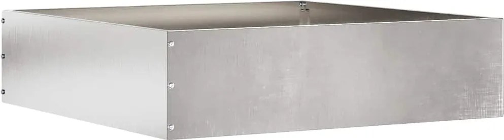 vidaXL Fűszegélyezés Ezüst 50 x 50 x 13 cm Rozsdamentes acél
