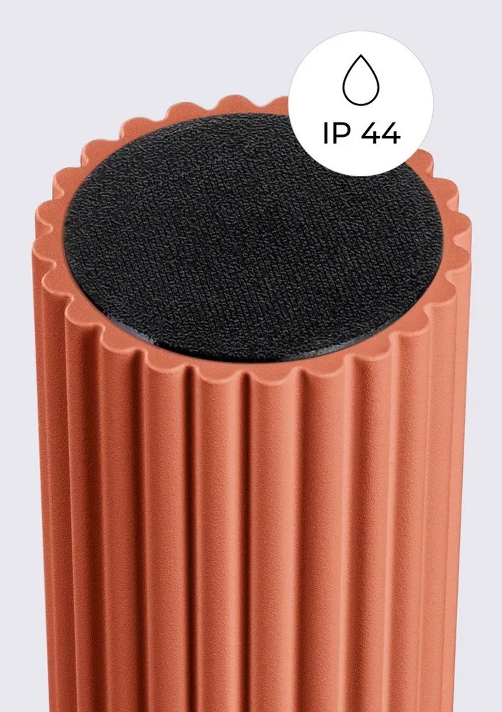 Narancssárga mennyezeti lámpa üveg búrával ø 12 cm Orbital – Sollux