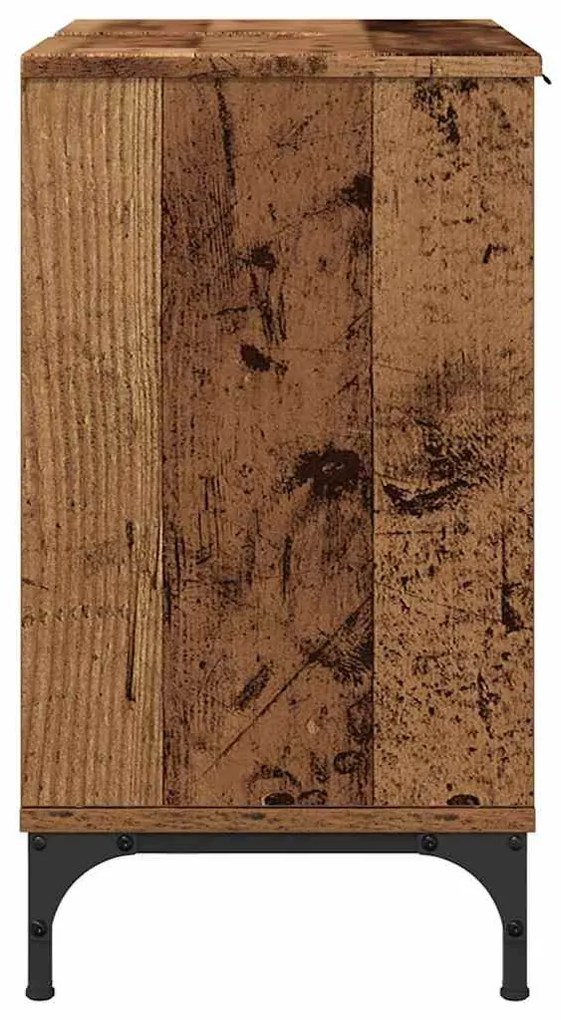 Fürdőszobai mosdószekrény Régi fa 60.5 x 33.5 x 61 cm Faanyag