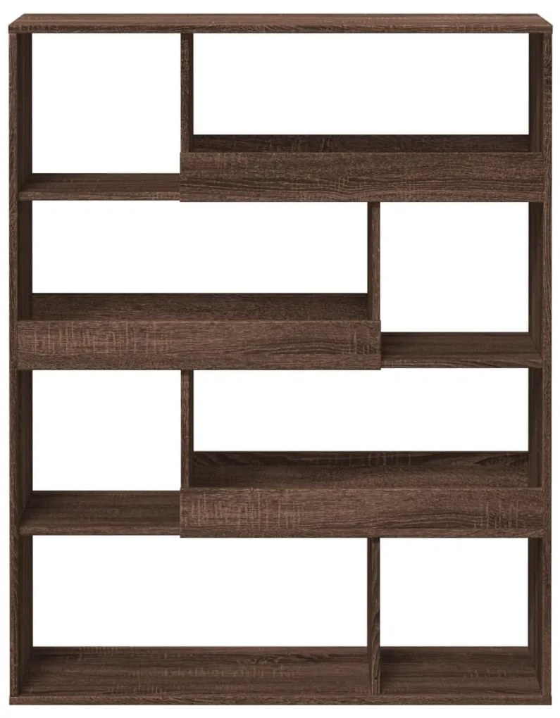 barna tölgy színű szerelt fa térelválasztó 100 x 33 x 125,5 cm
