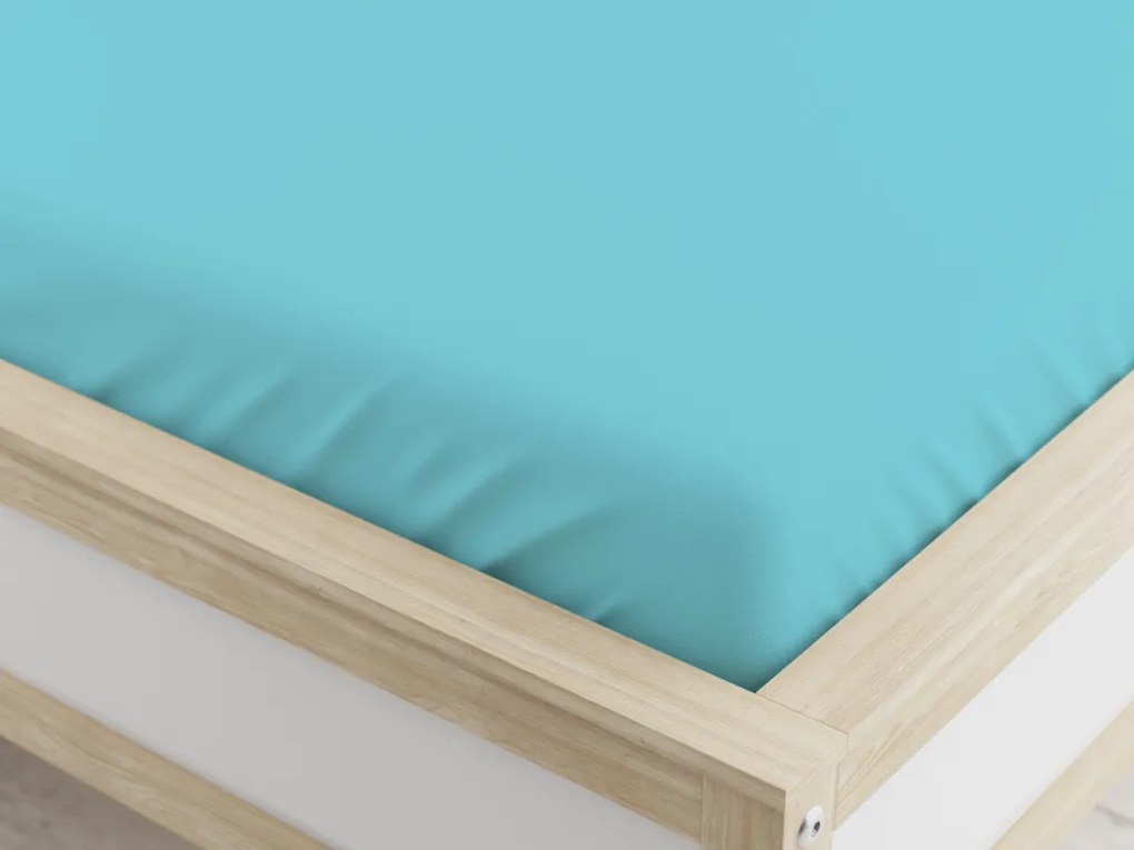 Mikroszálas gumis lepedő mentazöld 90 x 200 cm