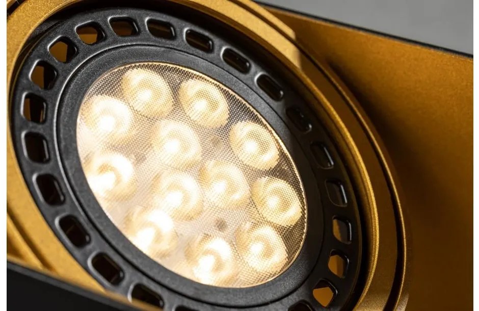 Lámpa Mennyezeti lámpatest Verso,4212,AC220-240V, 50/60 Hz, IP 20,2*Gu10,ES111, dupla, fekete/arany