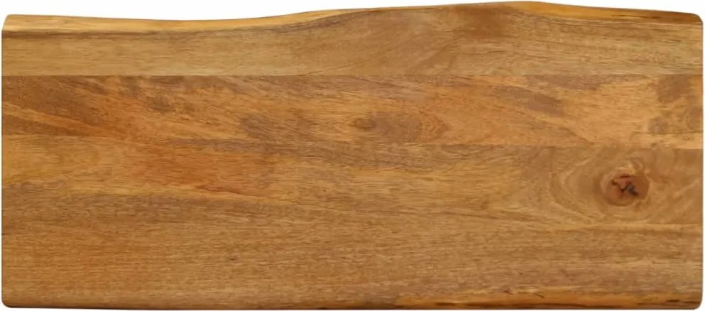 vidaXL tömör mangófa természetes élű asztallap 80 x 40 x 3,8 cm