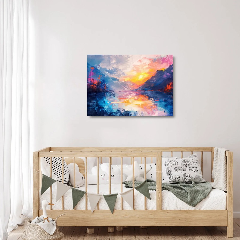 Üveg kép - Tájképfestészet (70x50 cm)
