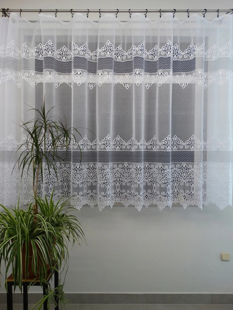 Mg Függöny 35076 Fehér Ezüst 160cm pol 0,5m