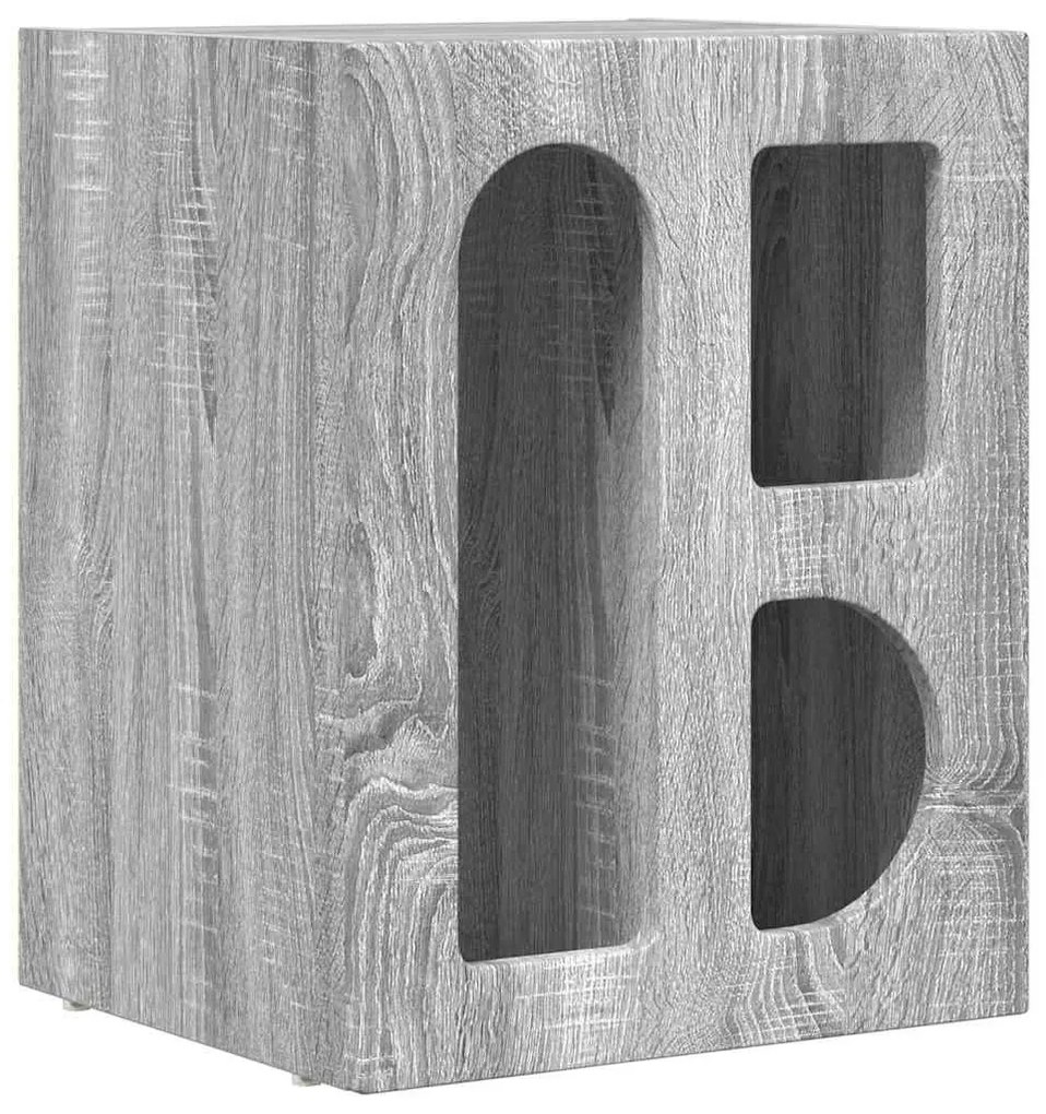 Éjjeli asztal 2 pcs Szürke Sonoma 40 x 35 x 50 cm Faanyag