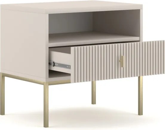 Magas komód kasmír színben arany fogantyúkkal – MAGGIORE MA06