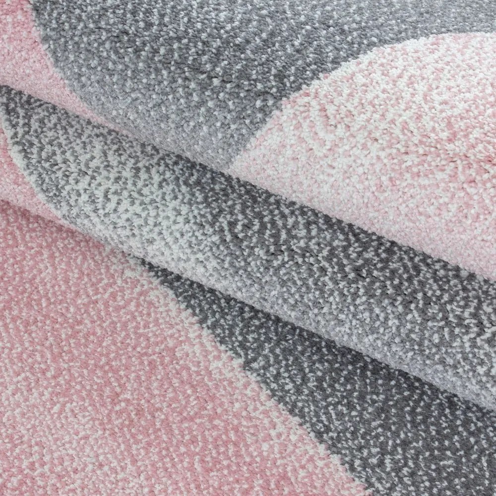 Rózsaszín-szürke futószőnyeg 80x250 cm Beta – Ayyildiz Carpets