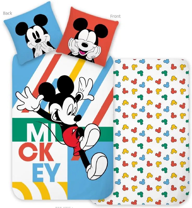 Disney Mickey Jump ágyneműhuzat 140×200cm, 70×90 cm