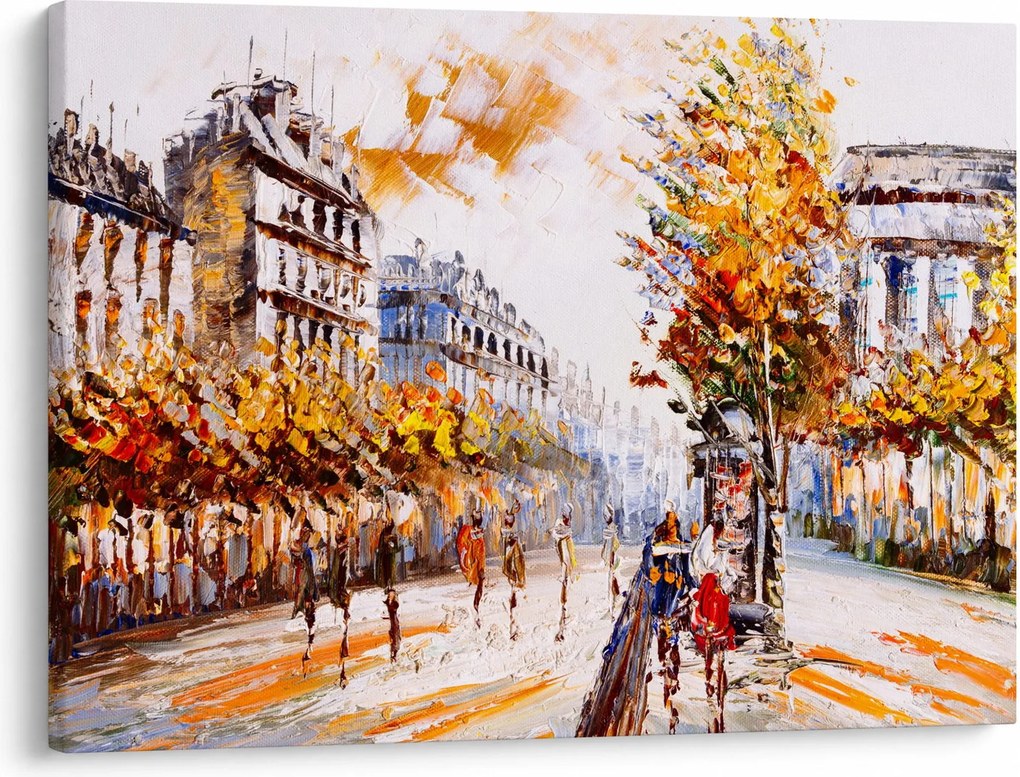 Kép - Utca Párizsban (70x50 cm)