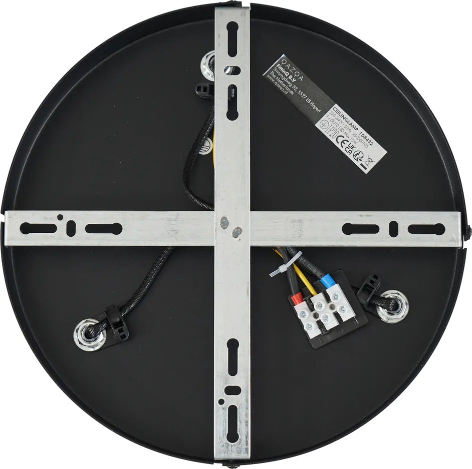 Kerek mennyezeti spotlámpa sötét bronz kerek 3-lámpás állítható - Veerle