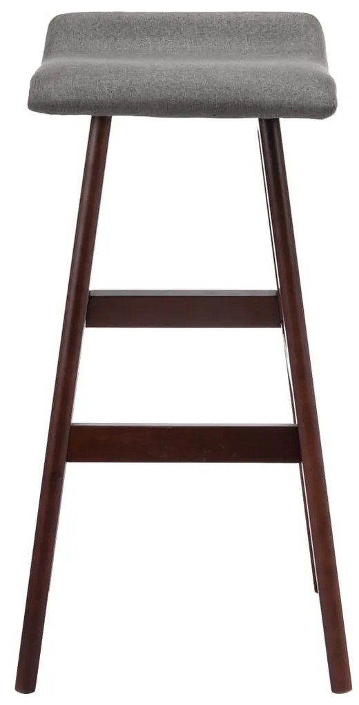 2 db sötétszürke szövet bárszék