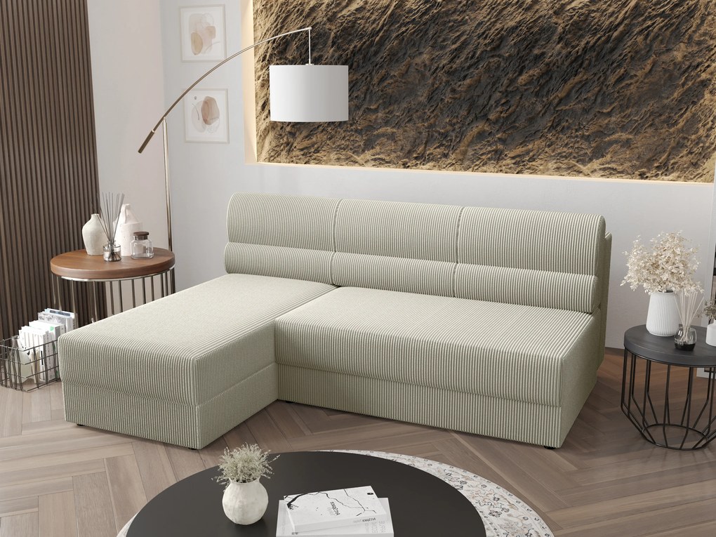 Sarok ülőgarnitúra Radiant L1 (tejszín) (B). 1062207