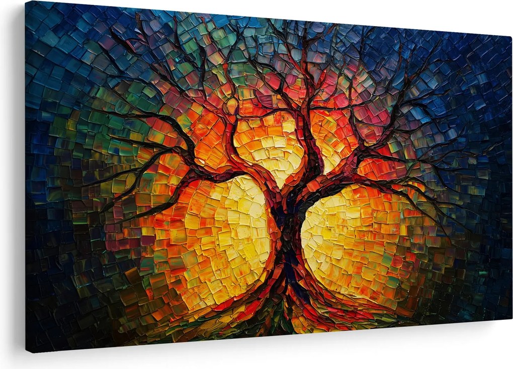 Kép - Az élet fája mozaikban (90x60 cm)