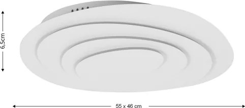 BRILAGI - LED Fényerőszabályozható mennyezeti lámpa MODERN LED/67W/230V 46x55 cm + távirányító