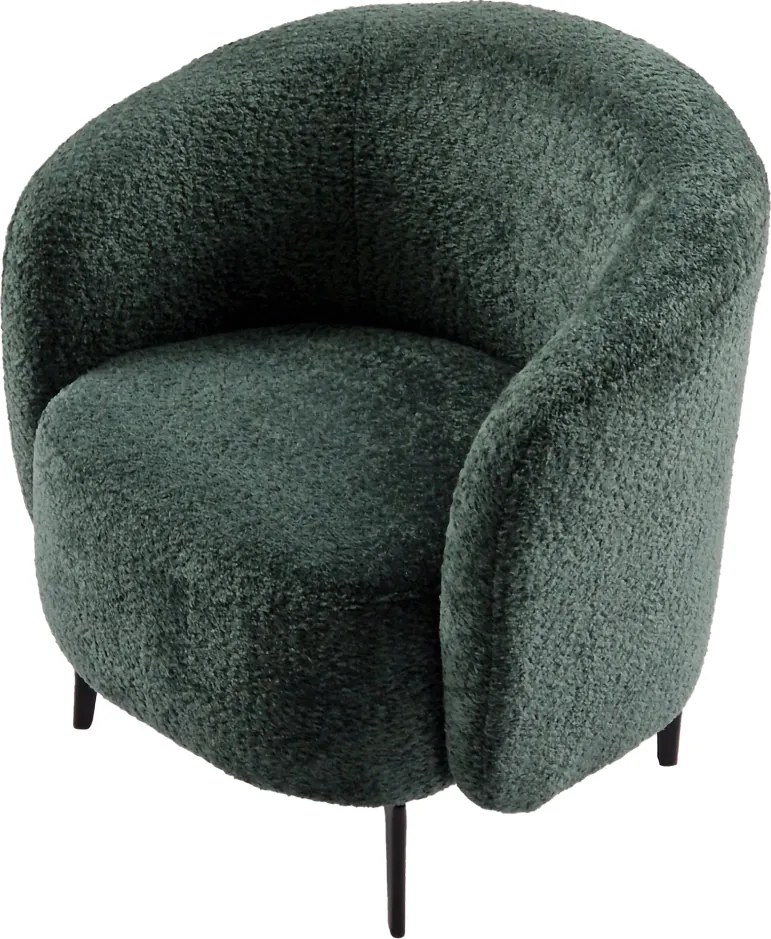 Fotel, zöld/fekete, PRESO