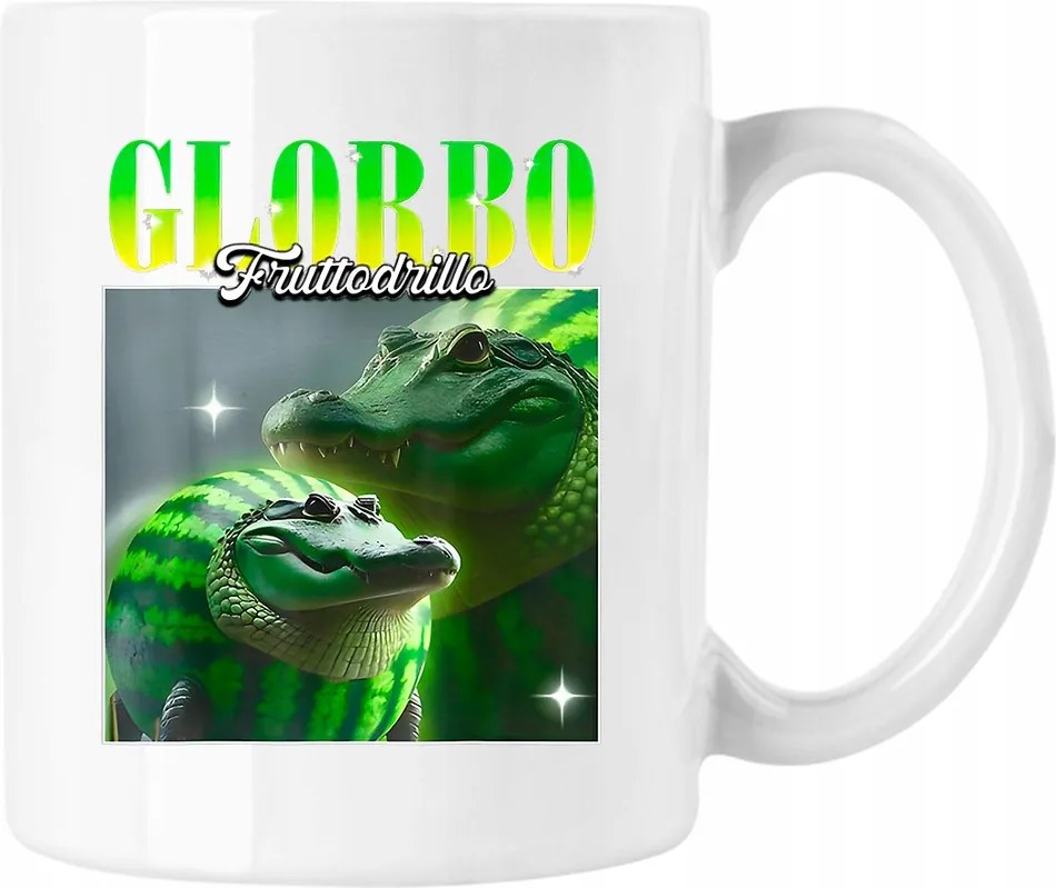 Bögre glorbo fruttodrillo krokodil 1 Fehér 330ml