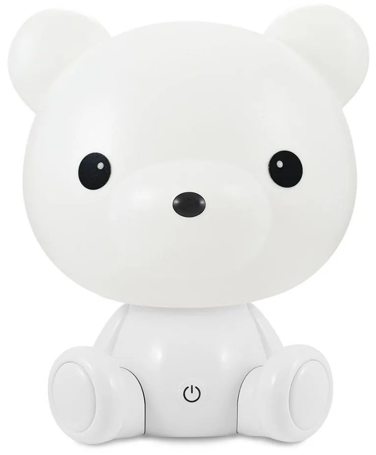 LED Szabályozható gyerek éjjeli lámpa 2,5W/230V fehér medve