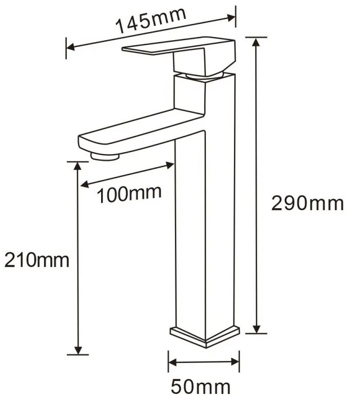 Mexen EMMA - Magas mosdócsaptelep, INOX - acél, 71910-00