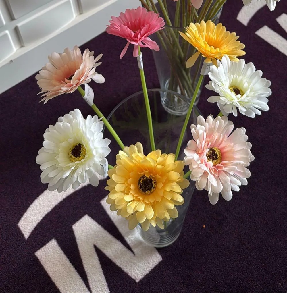 Művirág GERBERA 47 cm - több színben