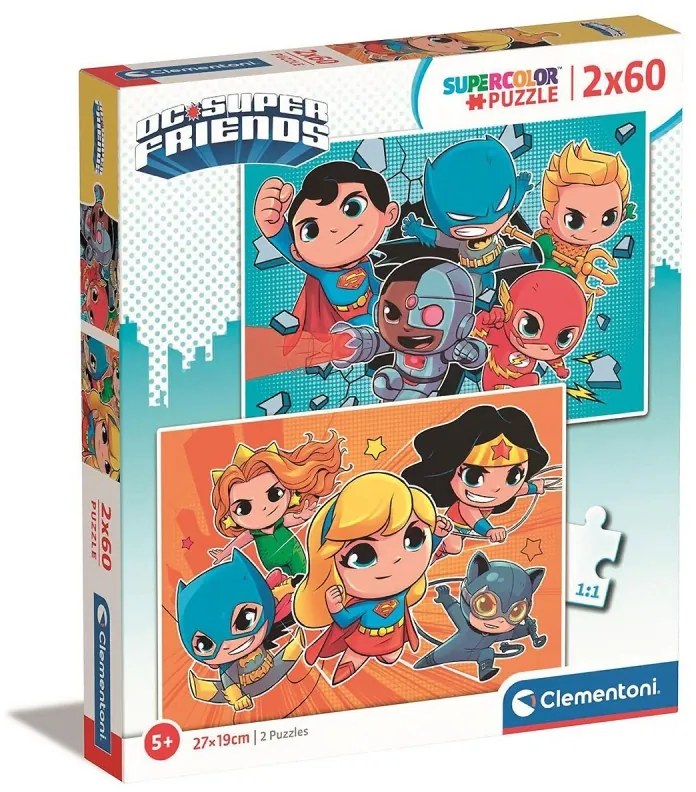 Gyerek puzzle - DC Super Friends - 2x60 db-os készlet