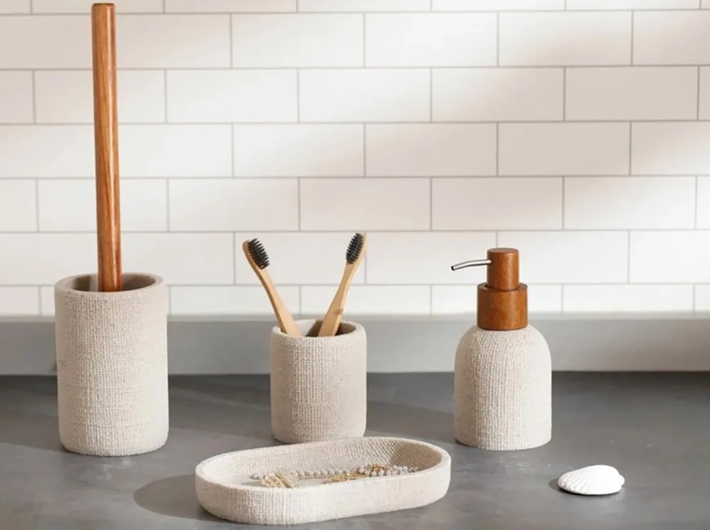 Sapho Sapho, CRAFT WC-kefe állvány, akác/bézs, 8568