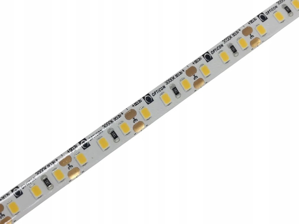 Led Szalag 12V DC Fehér Meleg 3000K 9,6W/m 600 Smd 2835 IP65 8mm Opticon