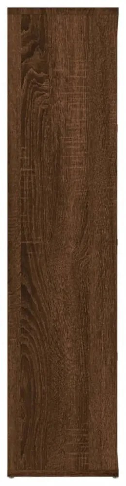 barna tölgy színű könyvszekrény 50 x 25 x 106 cm