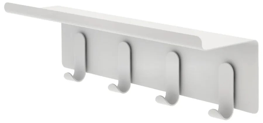 Világosszürke acél fali fogas polccal 11,5 cm A-Hallway – Zone