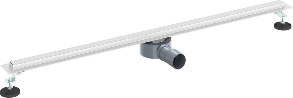 vidaXL 360° zuhany lefolyó vékony modellel Ezüst 100 cm