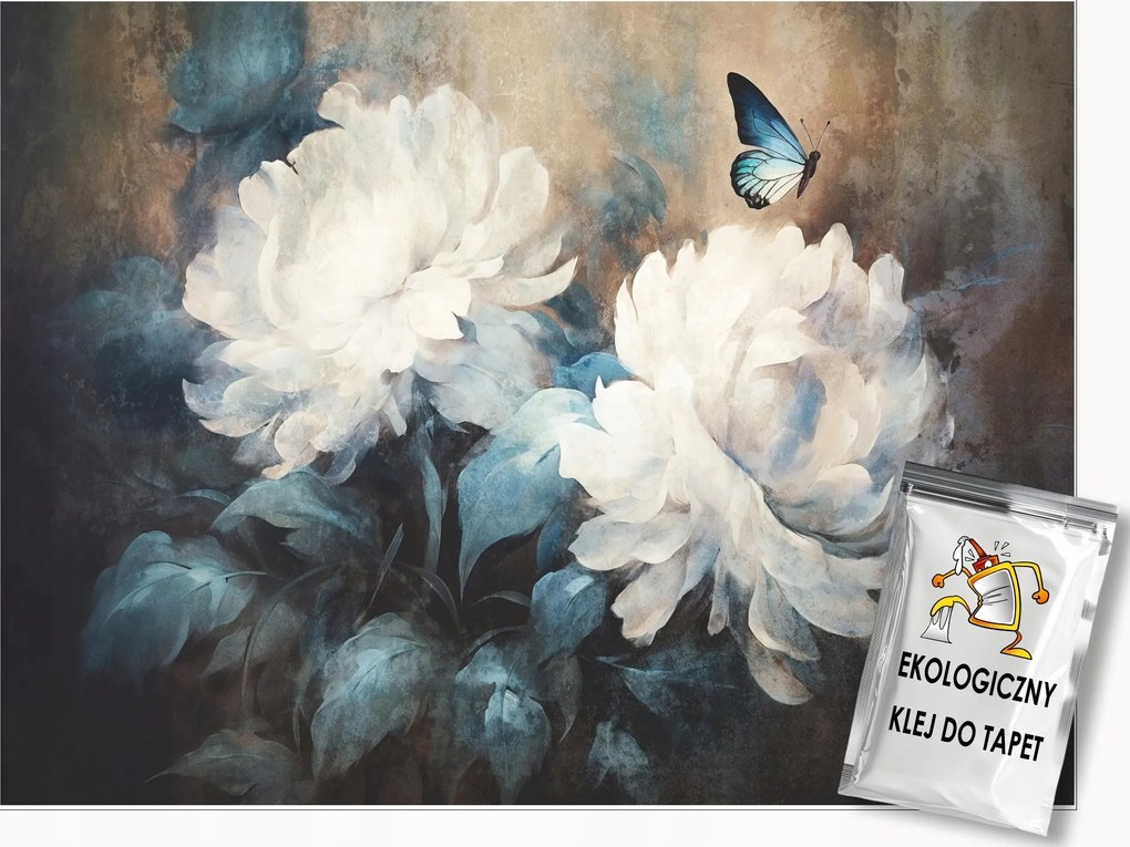 Fotótapéta Virágok A Betonon Bazsarózsa Nagy Hálószoba Nappali Tapéta 400x280