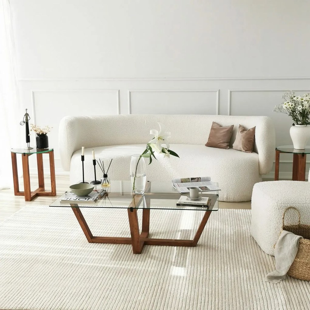 Amalfi Walnut dohányzóasztal