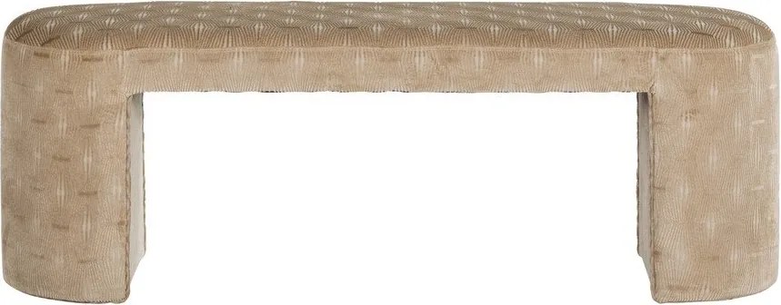 Bézs párnázott pad Jacob – WOOOD