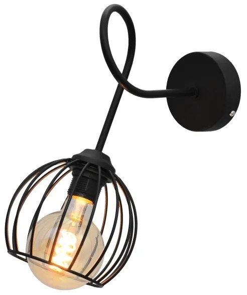 Fali lámpa OXFORD 1xE27/15W/230V fekete
