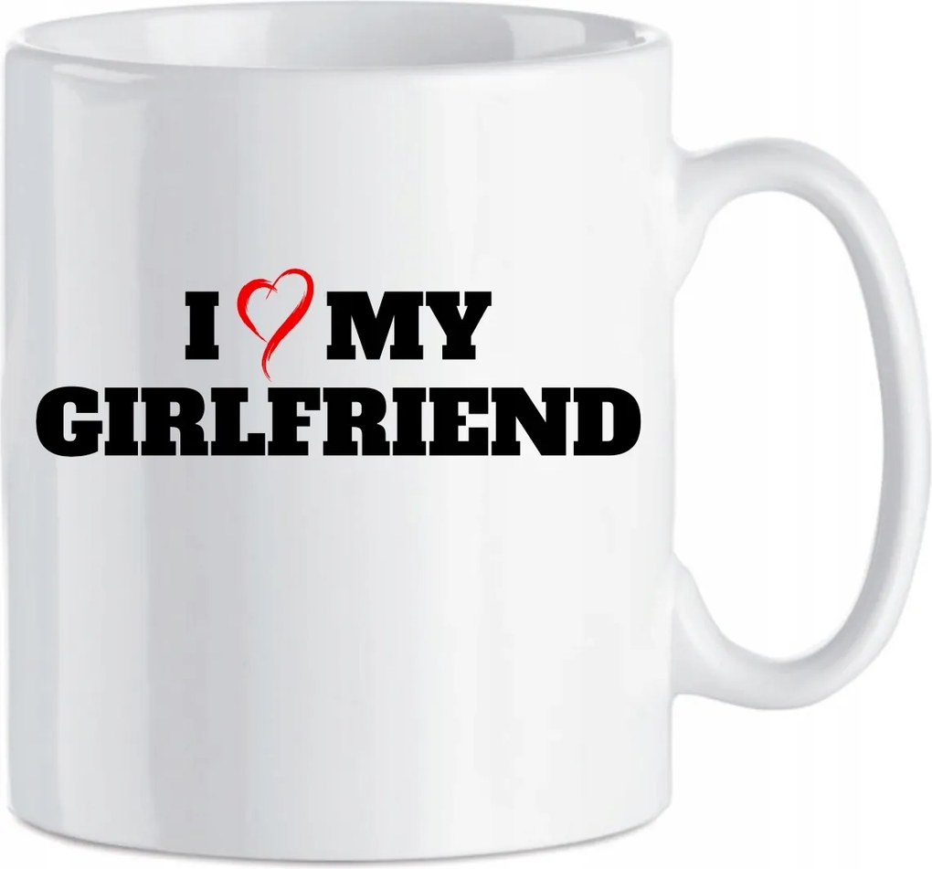 Kerámia bögre Ajándék Valentin napra I Love My Girlfriend Valentin nap