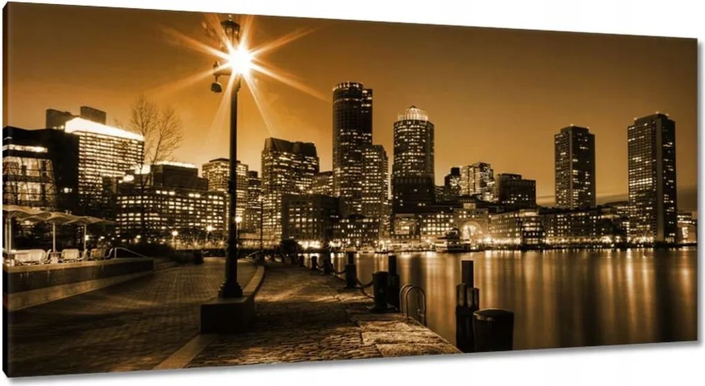 Vászonkép 115x55 Éjszaka Éjszakai város