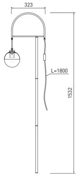 Lámpa Állólámpa ABIES F, 7537, AC220-240V, 50/60Hz, 1*E27, IP20, átmérő 20cm, egyes, arany