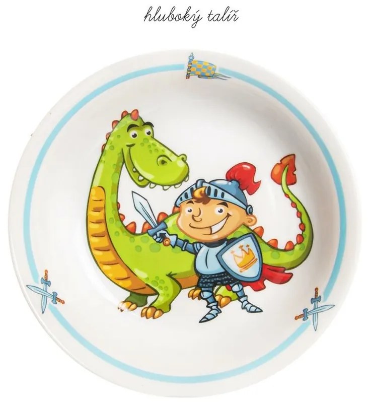 Orion 3 db-os gyerek étkészlet Lovag