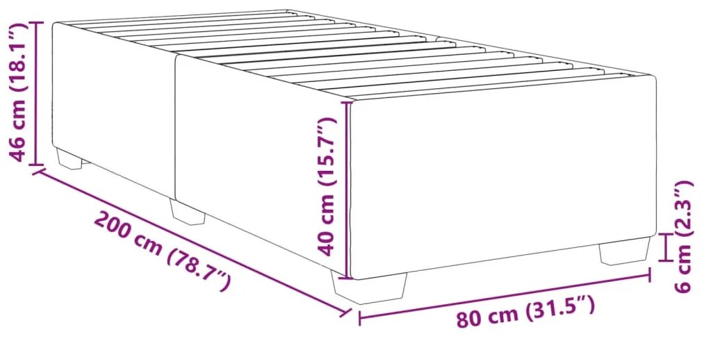 kék bársony ágykeret 80 x 200 cm